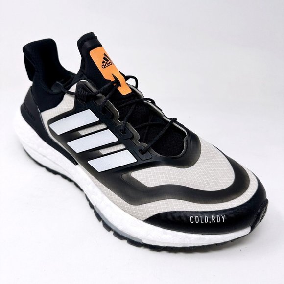 Adidas Ultraboost 22 COLD.RDY 2.0 Black White Orange Womens Trainers GX6735 - Picture 2 of 6